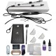 V-Light Technology Hair Extension White Machine Hair Extension Tools Kit Set with 8pcs (White Iron)