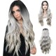 Full Head Wigs Style Straight Long Wigs with Synthetic Hair  Wigs808 28" Heat Resistant Cap On