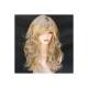 Long Curly Body Wavy Heat Resistant Blonde Highlights Wig Synthetic Full Hair Wig (Blonde Highlights) 20"