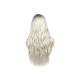 Ombre Color Silky Straight Wig707 Cap Synthetic Hair Heat Resistant Length 26" Black and Blonde Ombre Color Silky Straight Wig707 Cap Synthetic Hair Heat Resistant Length 26" Black and Blonde