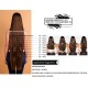 #1B NATURAL BLACK Tape Hair Extensions 20 PCs / QTY Lengths 20"/22"/24" Straight