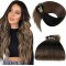 #2/8 DARKEST BROWN/ASH BROWN U-tip Ombre Pre-bonded Fusion Hair Extensions 50g/qty 20"