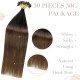 Ombre #2 DARKEST BROWN / #8 ASH BROWN Hair Length 20"/50 Grams (Fusion U-tip) Ombre #2 DARKEST BROWN / #8 ASH BROWN Hair Length 20"/50 Grams (Fusion U-tip)
