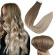 #8/18 ASH BROWN/ASH BLONDE Tape-in Ombre Hair Extensions 20pcs/qty 20" #8/18 ASH BROWN/ASH BLONDE Tape-in Ombre Hair Extensions 20pcs/qty 20"