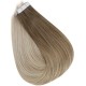 #8/18 ASH BROWN/ASH BLONDE Tape-in Ombre Hair Extensions 20pcs/qty 20" #8/18 ASH BROWN/ASH BLONDE Tape-in Ombre Hair Extensions 20pcs/qty 20"
