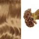 #12 LIGHT GOLDEN BROWN V-tip Fusion Pre-bonded Premium 6A Hair Extensions 50g/qty 20"