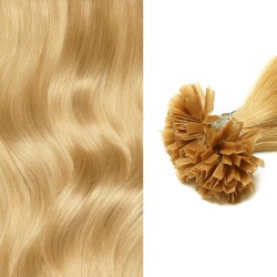 #16 LIGHT HONEY BLONDE V-tip Fusion Pre-bonded Premium 6A Hair Extensions 50g/qty 20"