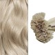 #18 ASH BLONDE V-tip Fusion Pre-bonded Premium 6A Hair Extensions 50g/qty 20"
