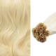 #613 PEARL BLONDE V-tip Fusion Pre-bonded Premium 6A Hair Extensions 50g/qty 20"