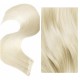 Flat Track Weft/Weave Hair Extensions (P. Virgin 6A) #60 PLATINUM BLONDE 100g Lengths 20" & 22" Premium Quality