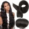 #1B NATURAL BLACK Weft/Weave Hair Extensions 120g 20"
