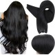 #1 JET BLACK Straight Weft / Weave Human Hair Extensions 20" 120g #1 JET BLACK Straight Weft / Weave Human Hair Extensions 20" 120g