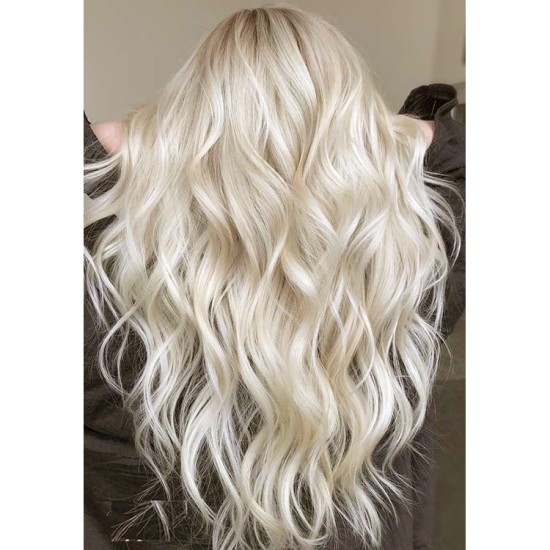 #60 PLATINUM BLONDE Weft/Weave Hair Extensions 120g 20" #60 PLATINUM BLONDE Weft/Weave Hair Extensions 120g 20"