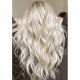 #60 PLATINUM BLONDE Straight Weft / Weave Human Hair Extensions 20" 120g