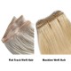 #8 ASH BROWN Flat Track Weft Premium 6A Hair Extensions 100g 20''/22''